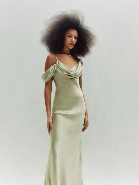 Reformation Dresses & Skirts - Reformation Ronda Silk Gown in Dried Herbs - Sage Green size 10